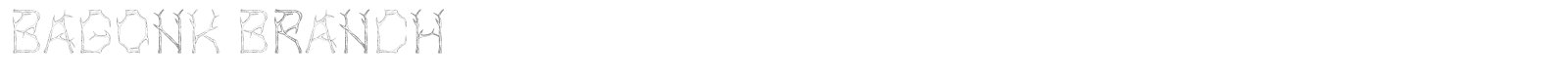 Bagonk Branch font preview